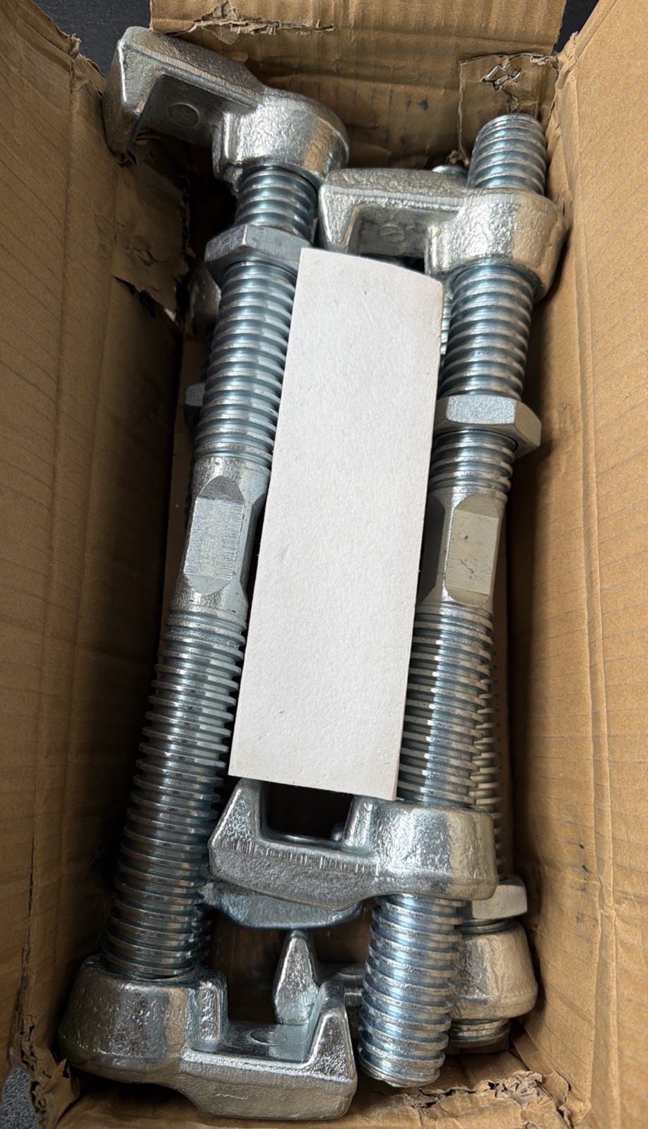 4 Pack Shipping Container Bridge Fitting Clamp/ 380 mm Galvanized Screw Clamp…