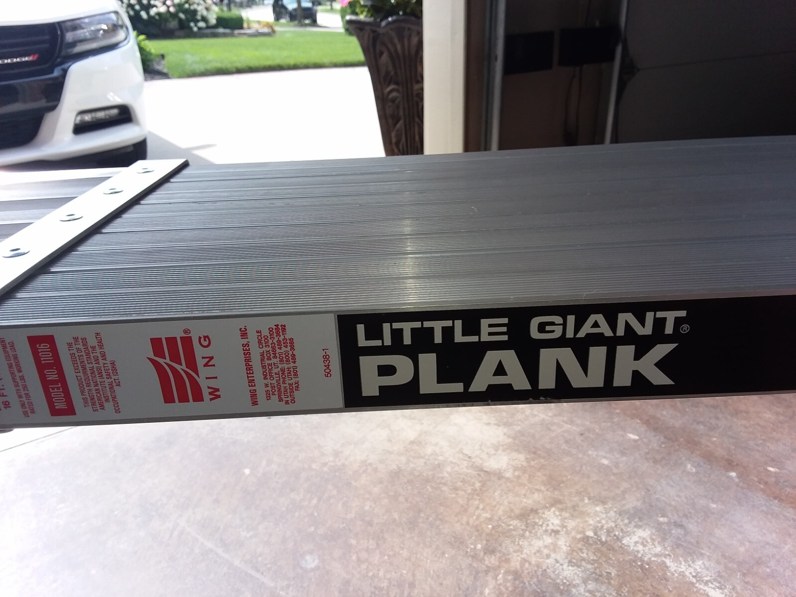 10-16 ft. Little Giant Telescopic Plank scaffold staging aluminum 250lb max load