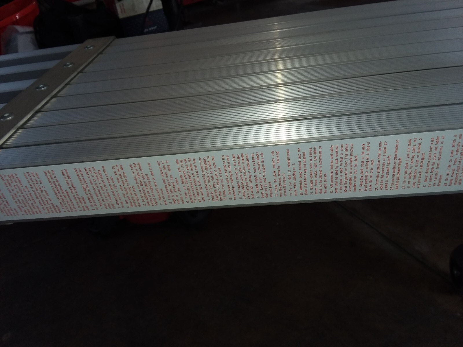 10-16 ft. Little Giant Telescopic Plank scaffold staging aluminum 250lb max load