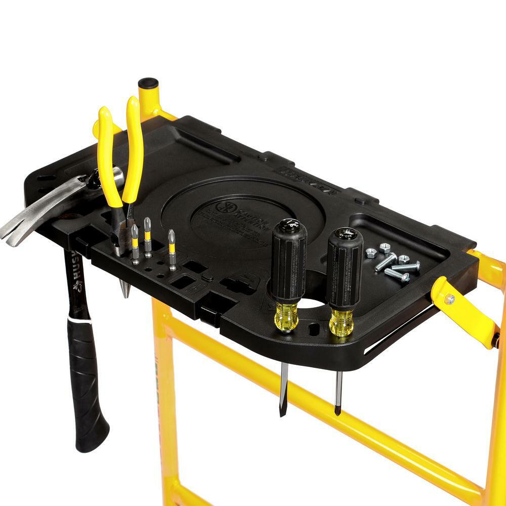Mini Scaffolding Scaffold Wheels Dolly Rolling Adjustable Miter Saw Work Bench