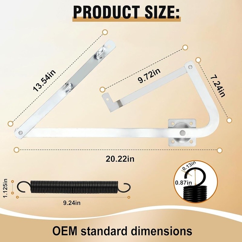 Attic Ladder Hinge Arms Compatible W/ Werner Models Durable Easy Install New