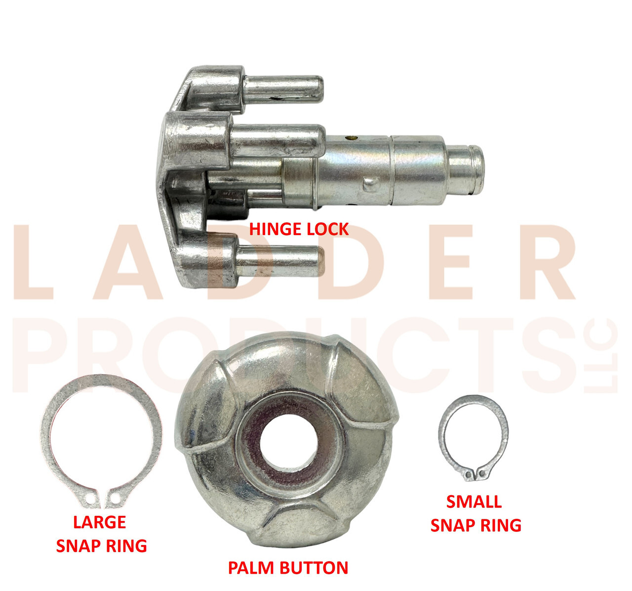 Little Giant Ladder Quad Lock Steel Palm Button Assembly Kit 31213