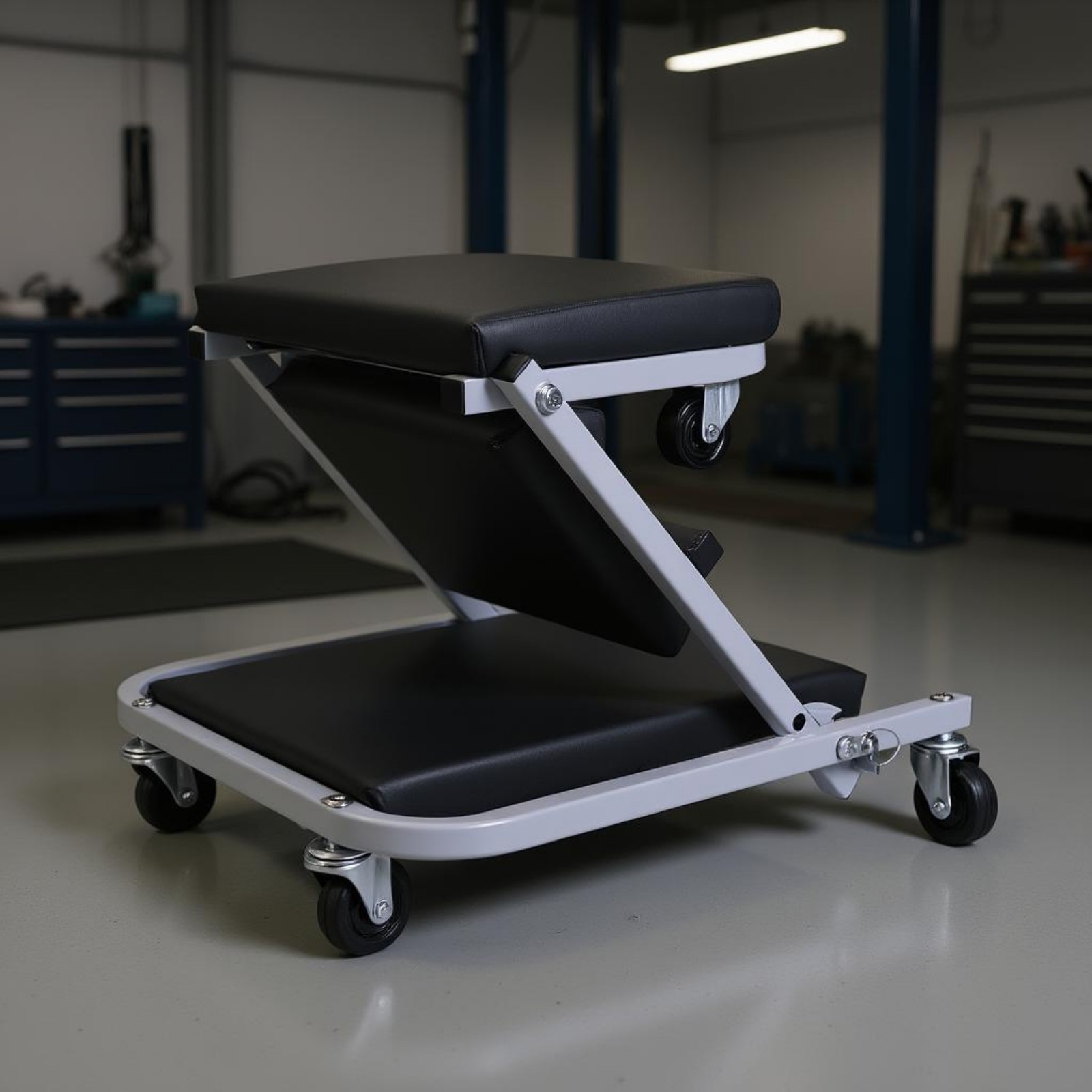 Z-Shaped Creeper Cushioned Two-Way-Use Creeper Seat for Mechanics