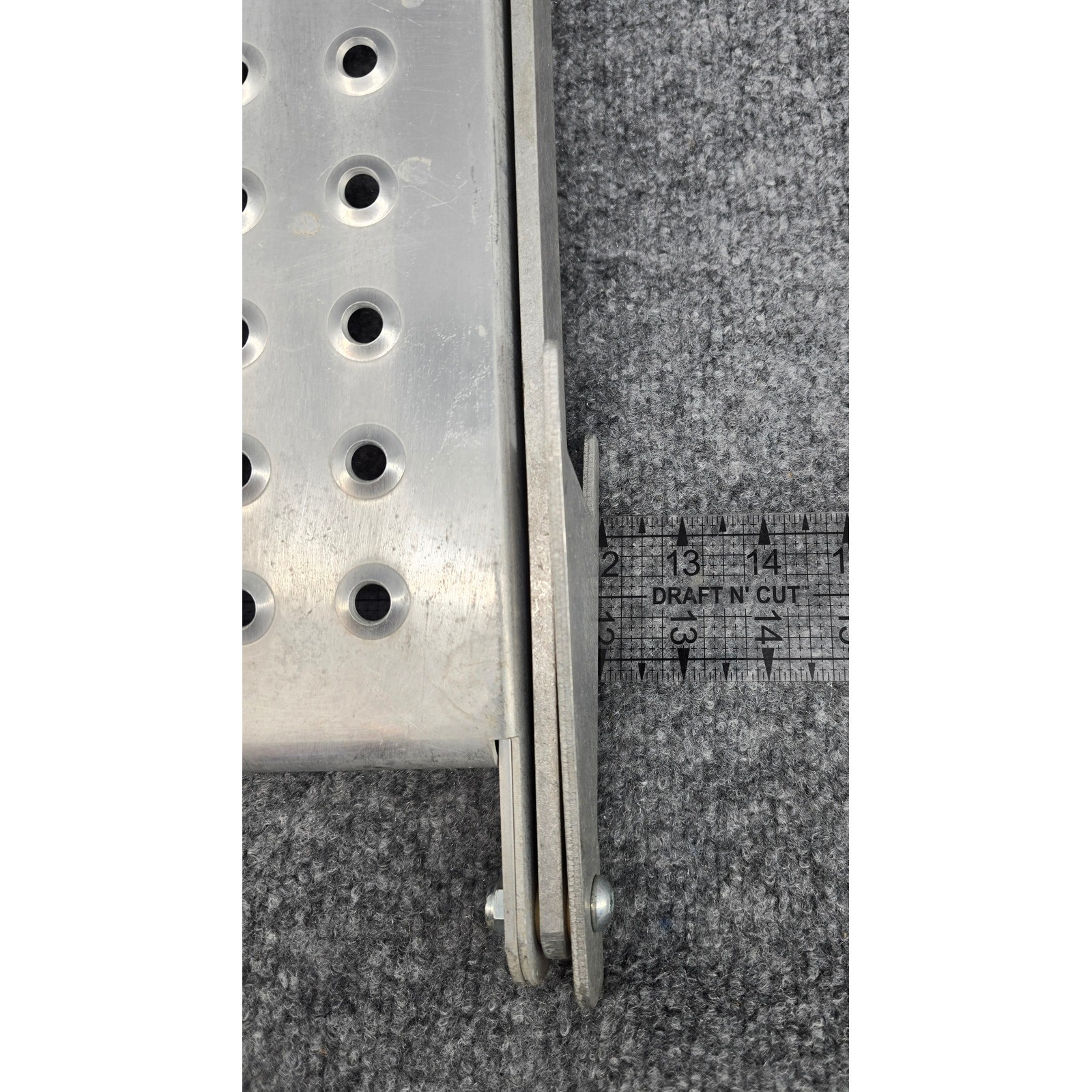 Little Giant Work Platform Ladder Accessory 10104 Silver Aluminum Folding Tray