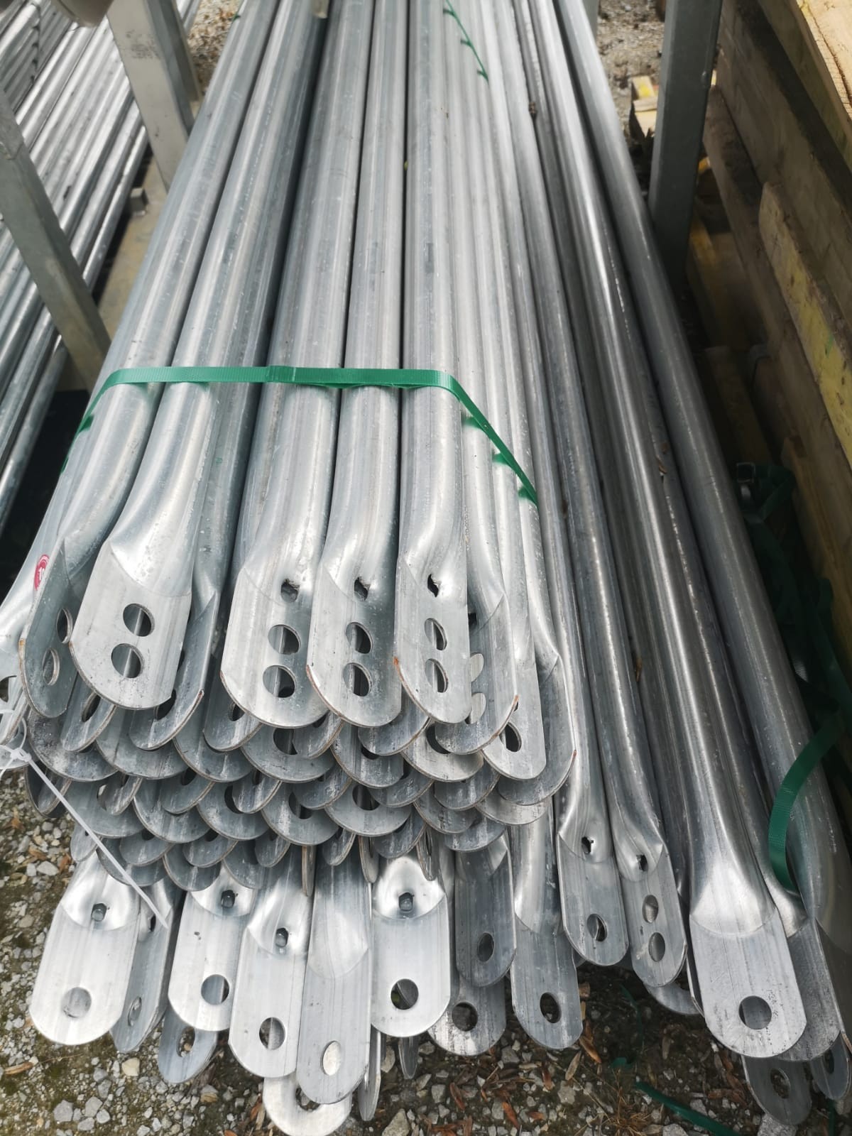 Scaffolding 72qm aluminum frame aluminum scaffolding 6x12m Alu-scaff 74