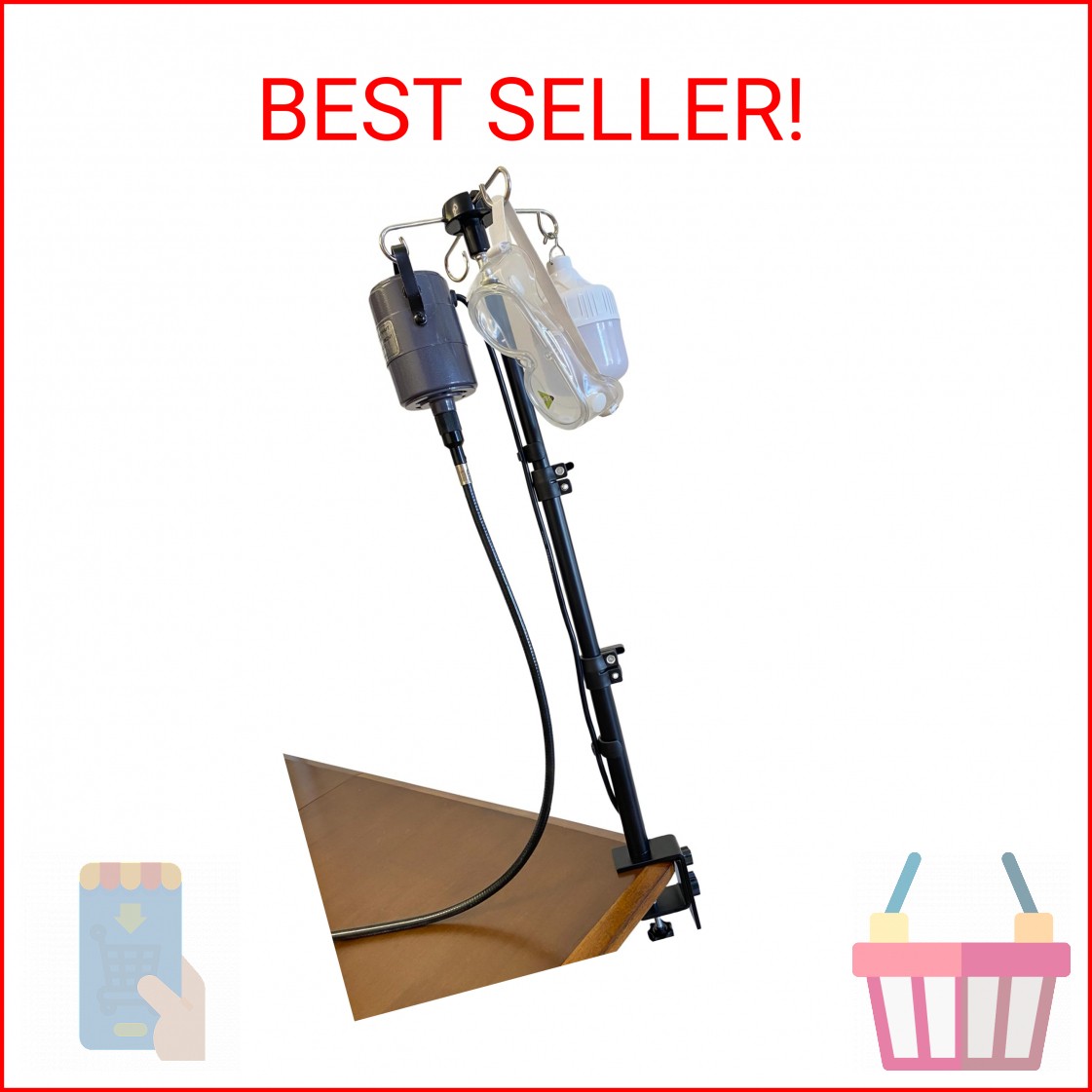UISKOOPW Rotary Tool Hanger Flex Shaft Accessories Holder Stand Compatible with