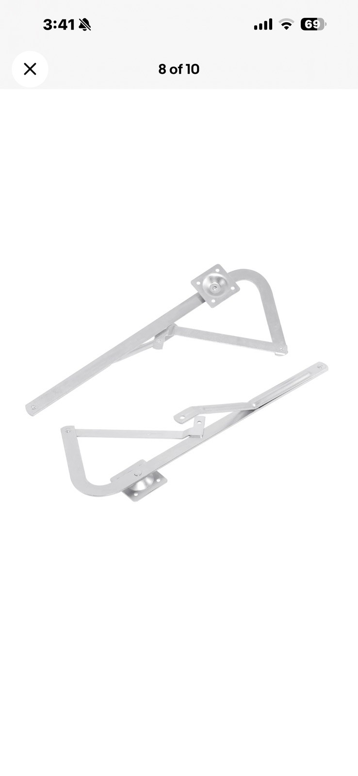 Pair Attic Ladder Spreader Hinge Arms Fits for MFG After 2010 Werner Series 55-2