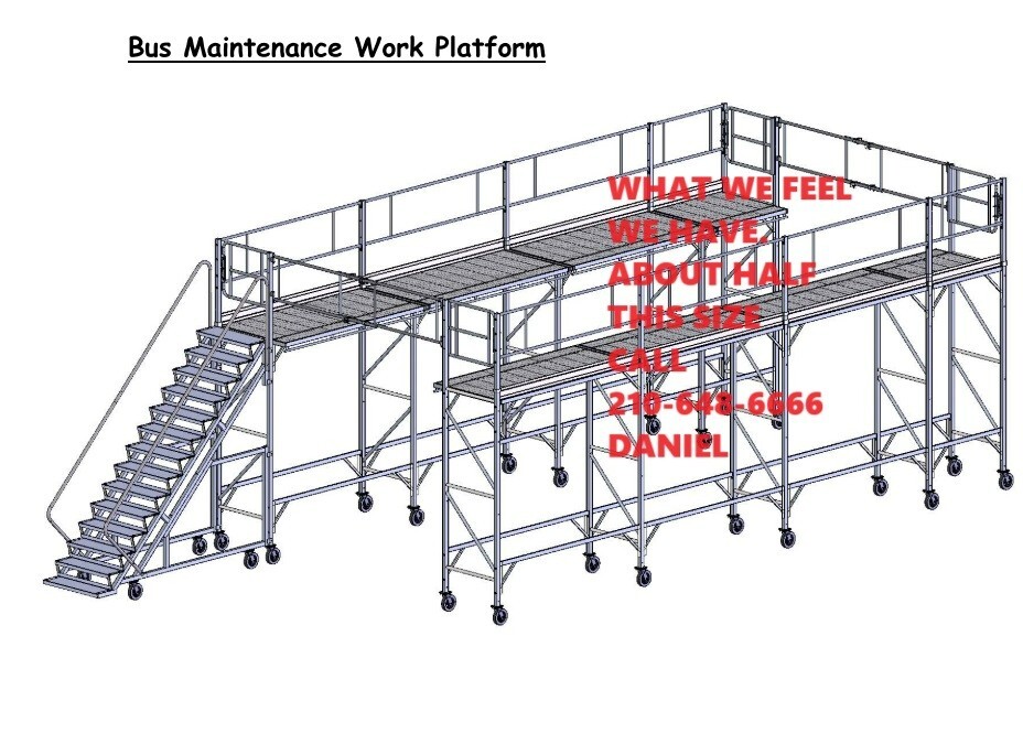 BIRD LADDER BY GRANITE INDUSTRIES TRANSIT BUS SCAFFOLDING