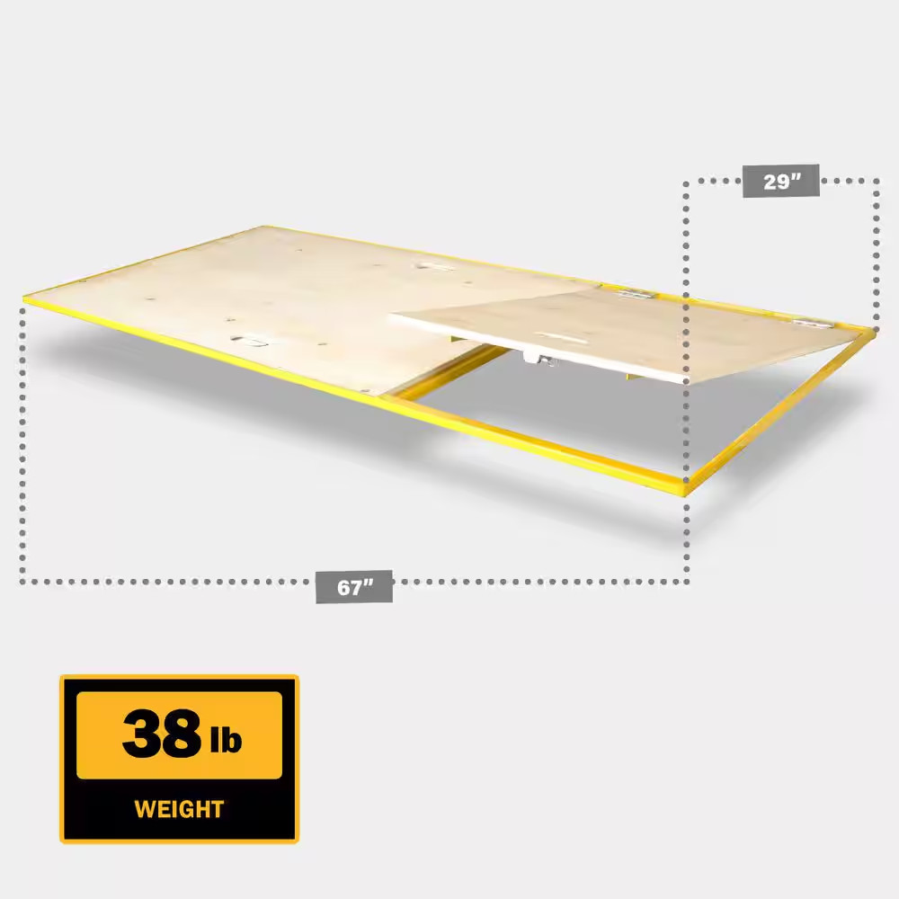 Wood Platform Walk Board with Trap Door for Baker Scaffolding with 1100 Lb. Load