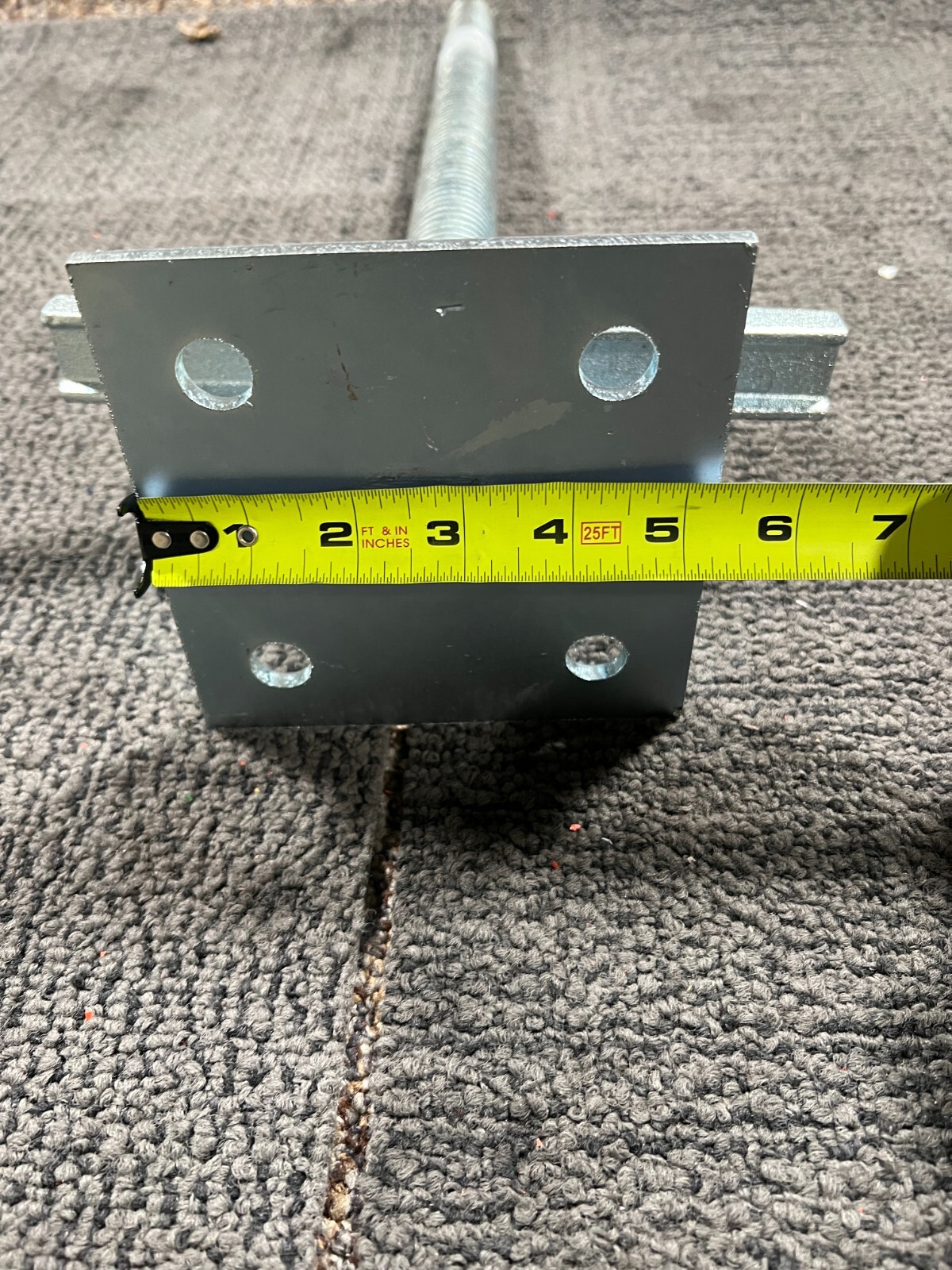 KM01 BPLJBH A22SS550 Scaffolding Screw Base Jack Silver 24 Inches High