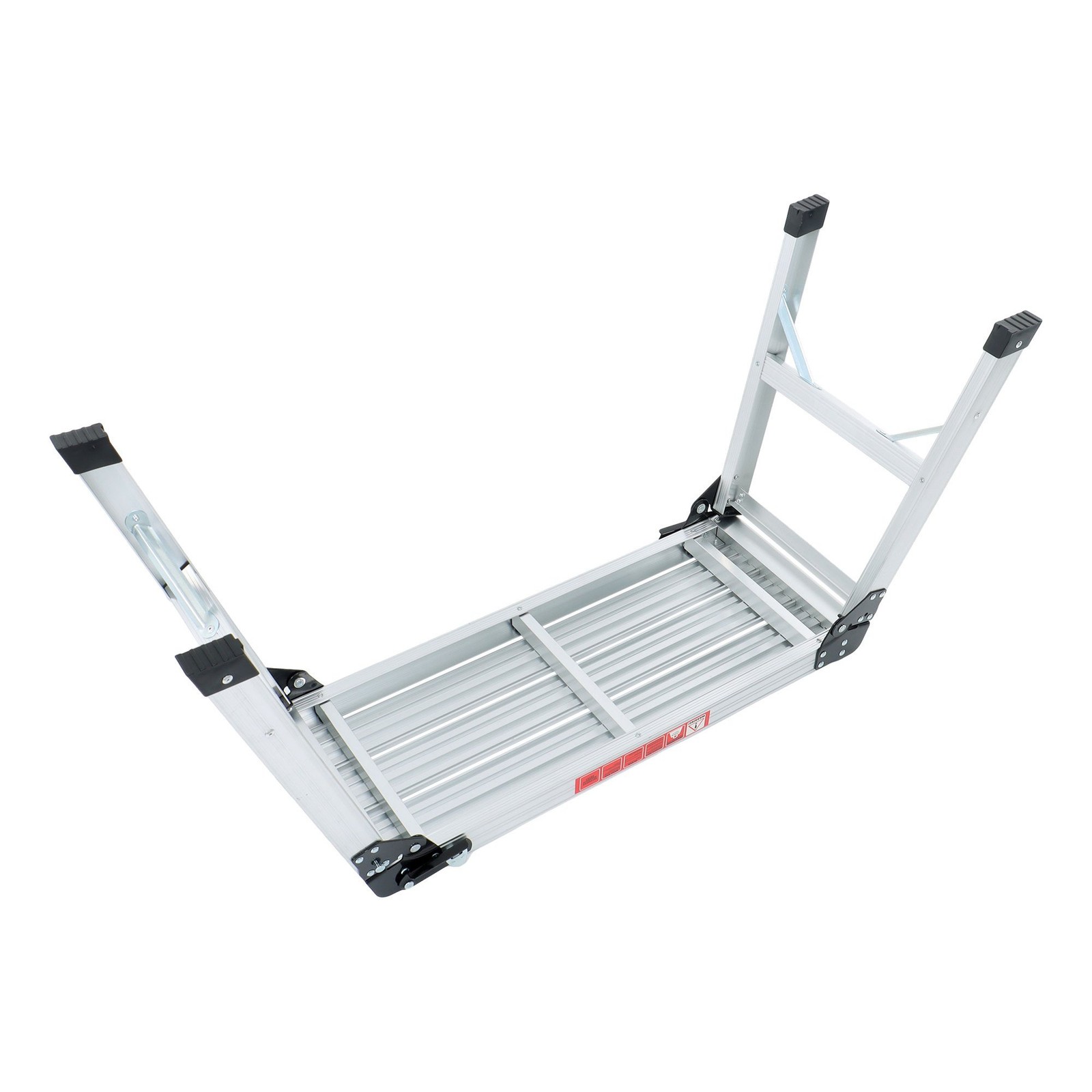 30″ Aluminum Folding Work Platform Drywall Ladder 330 lbs Non-slip Bench
