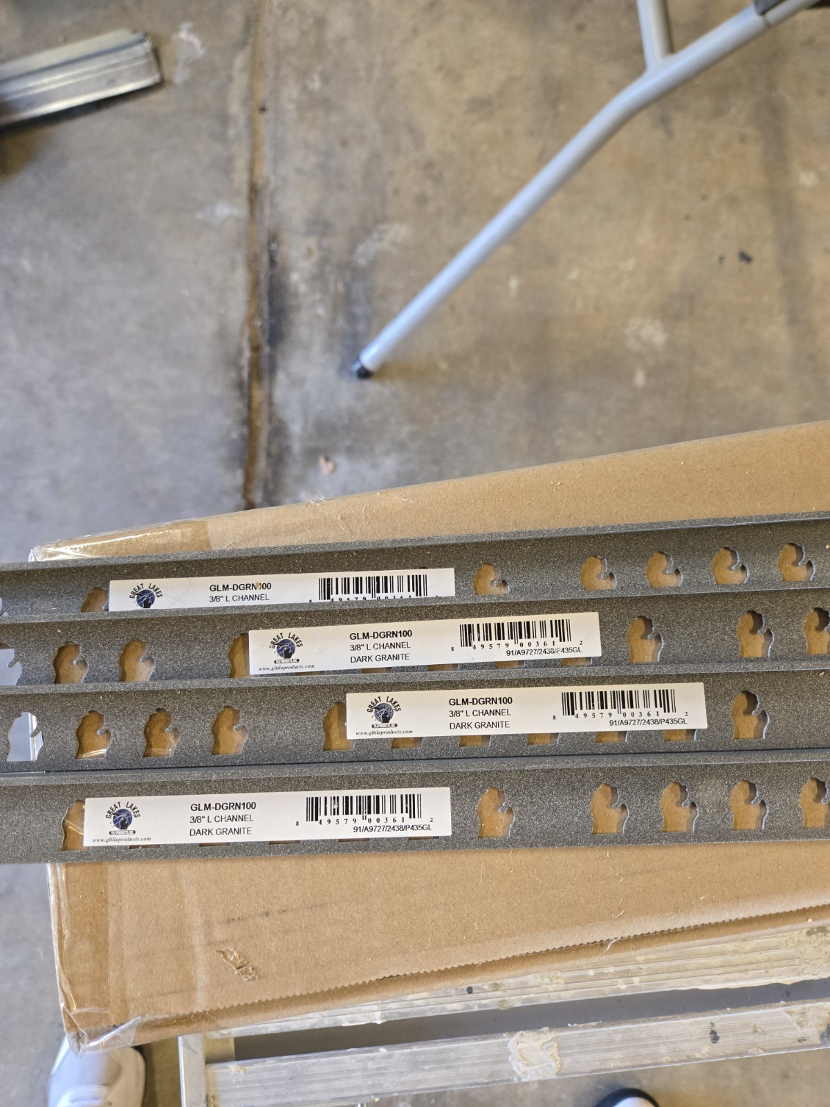4-3/8’s “L” Channels For Tile