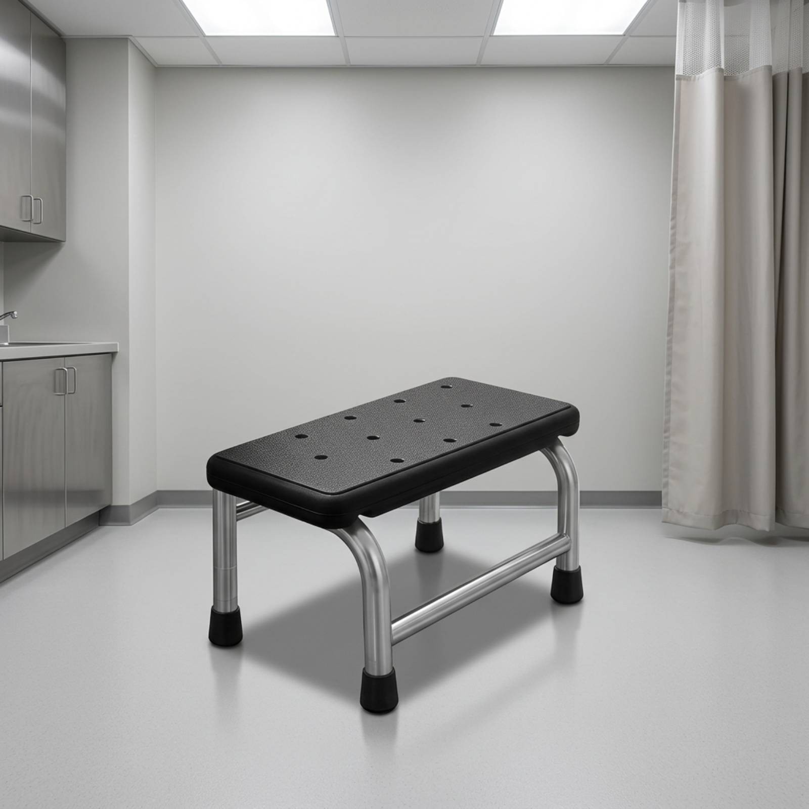 Medical Footstep Stool Stainless Steel Medical Care Furniture Cylindrical Legs