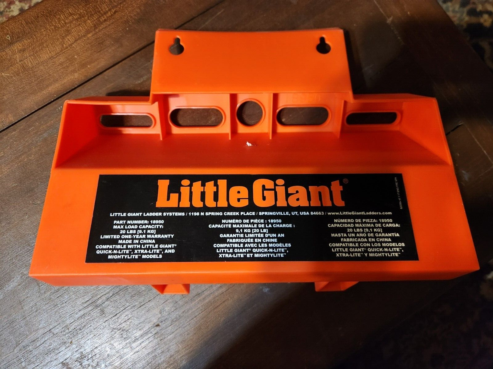 Little Giant Vertical Organizer Ladder System Storage Wall Mount Xtra Lite