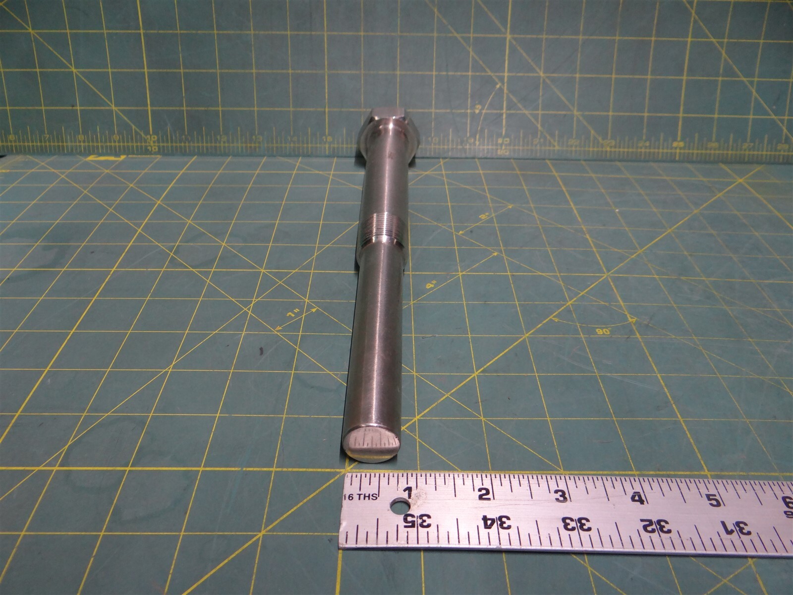 Stainless Steel Straight Shank Lagging Extension Thermowell, 4 5/8″ Insertion