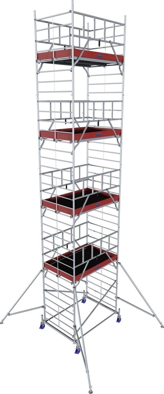 KRAUSE PROTEC XXL aluminum rolling scaffold – working height 10.30 m –…