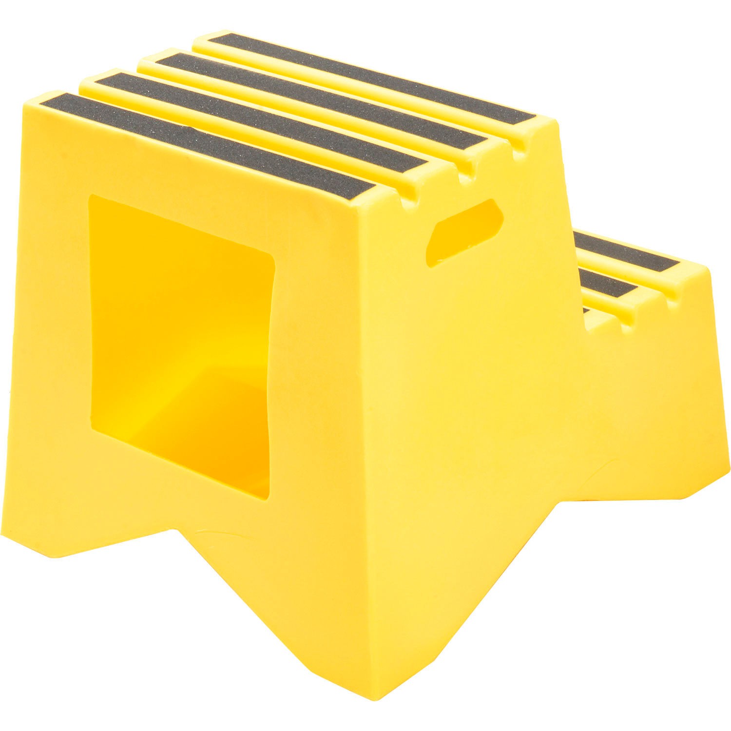 2 Step Plastic Step Stand 21″W x 24-1/2″D x 19-1/2″H Yellow