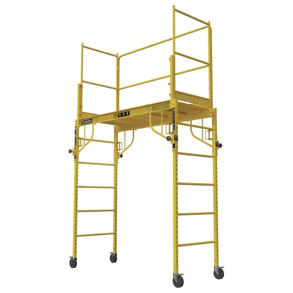 3-4 Guard Rail System Steel Scaffold Frame Adjustable Platform Support