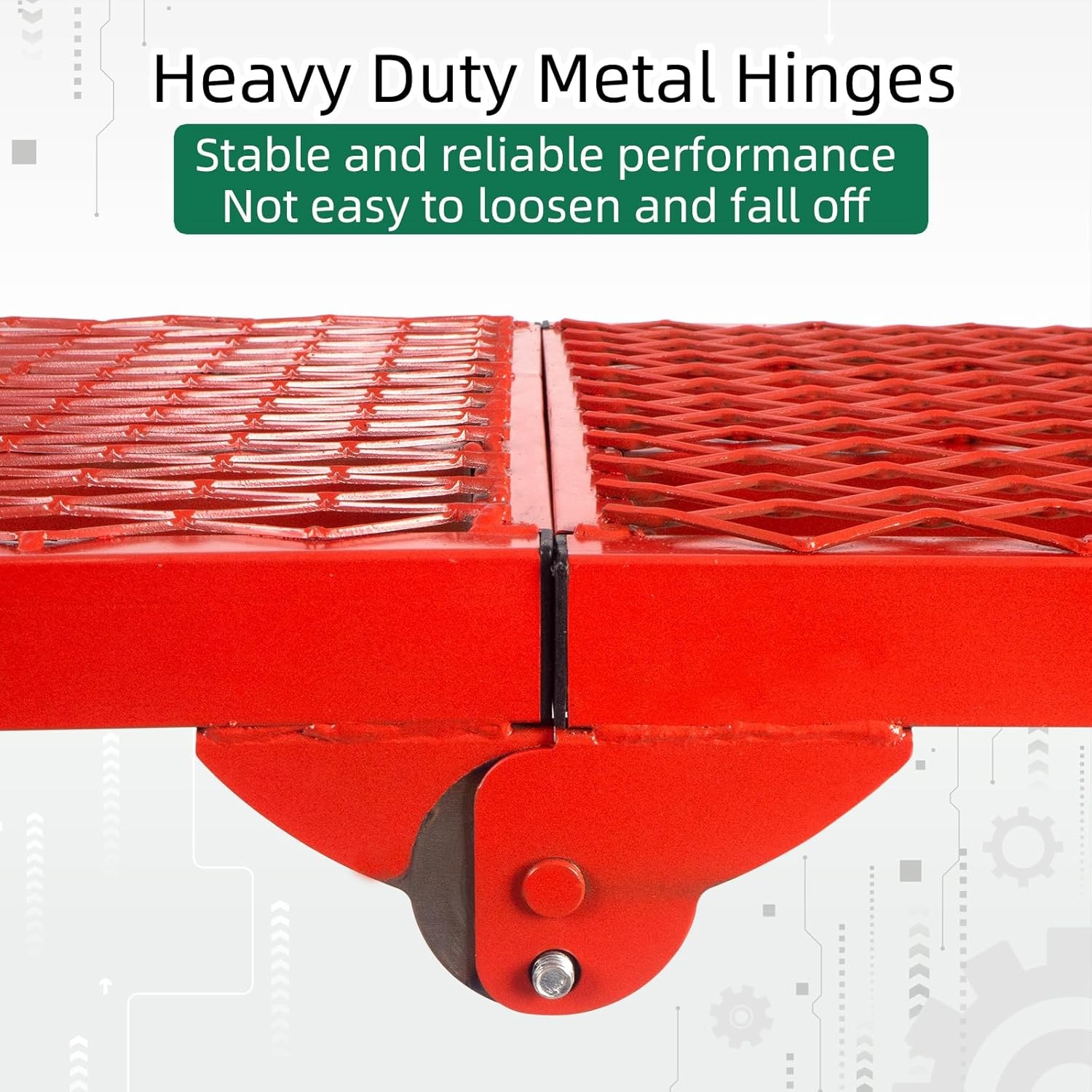 NETRCRHOM Folding Scaffolding Platform, 71(L) x15.7(W) x51(H)”770 Lbs