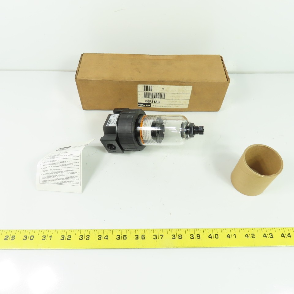 Parker 06F21AC 3/8″ NPT Pneumatic Air Line Filter 150 PSI NEW