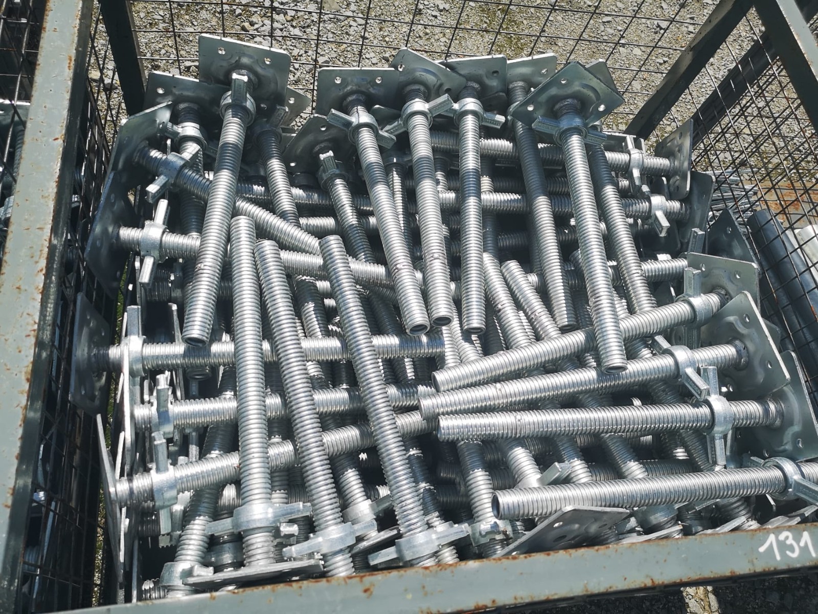 NEW Steel facade scaffolding 10.3X9.21=95m2 SCAFF 73 now with free shipping