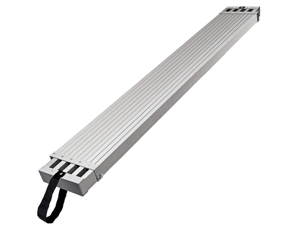 8-13ft/9-15ft Adjustable Aluminum Extension Plank 440lb Capacity Scaffold Ladder