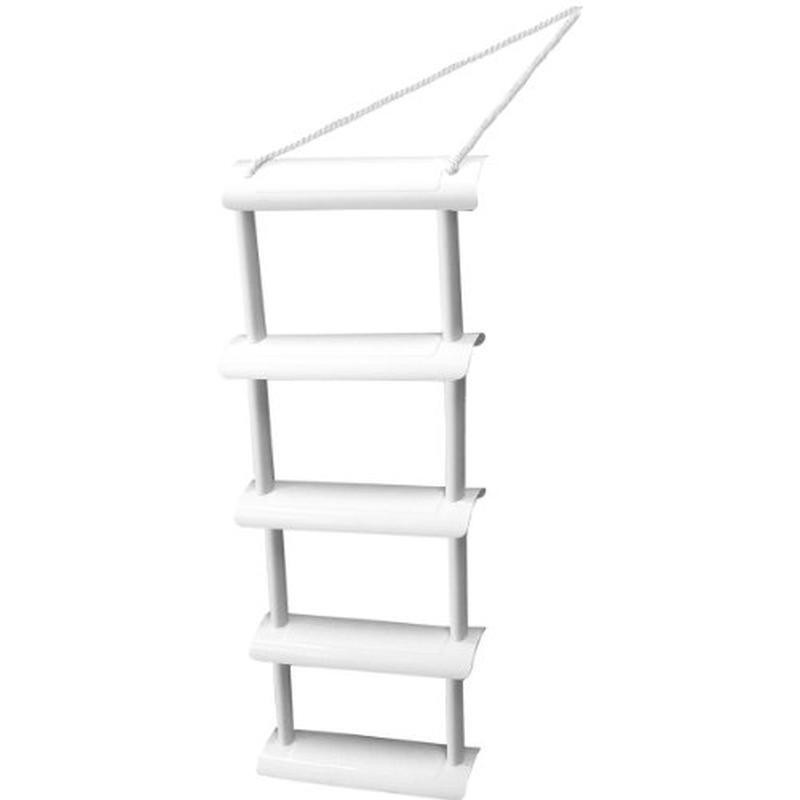 Folding Rope Ladder Boats Deep Docks Corrosion Resistant Durable Access Home New