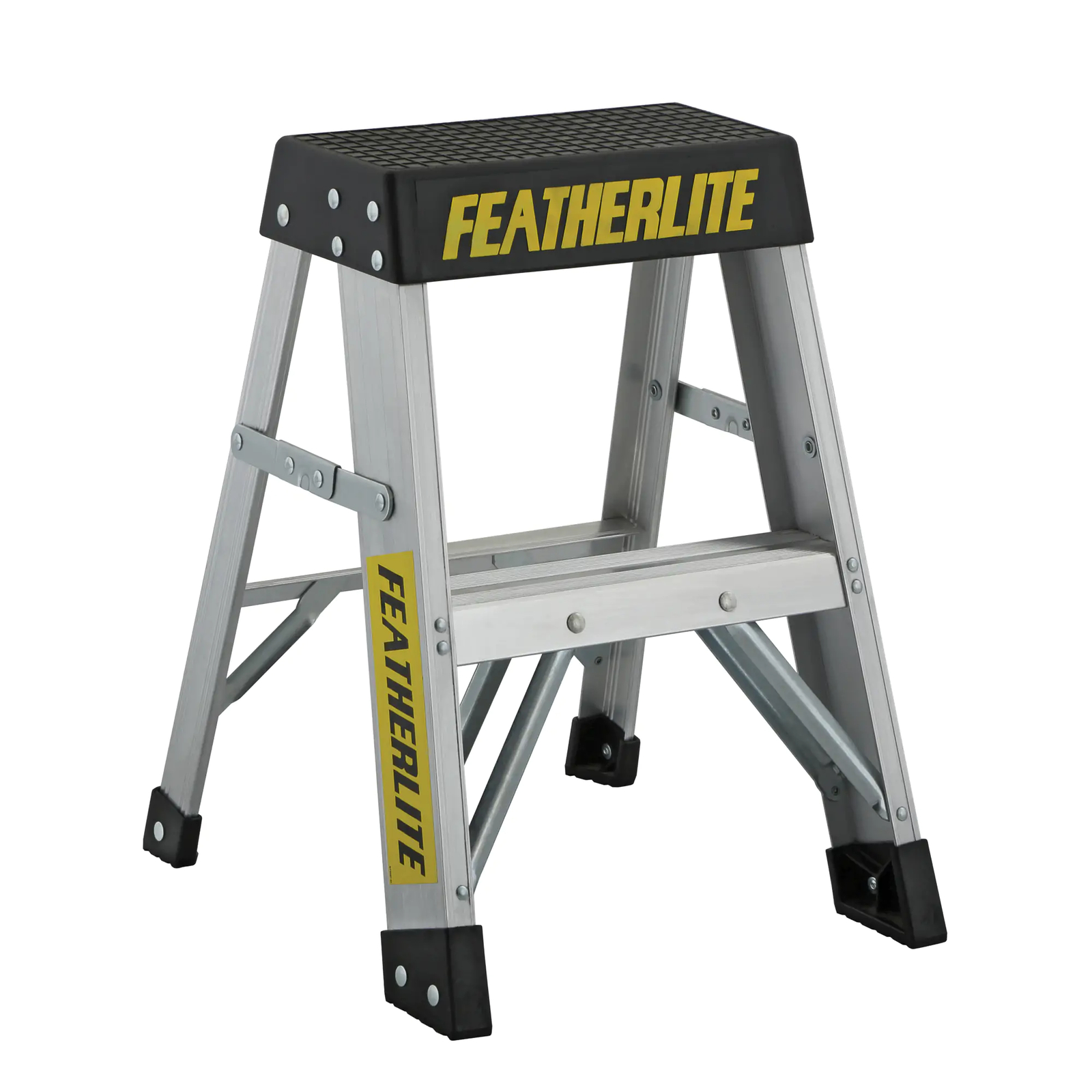 Featherlite 3402 2′ Industrial Extra-Heavy Duty Aluminum Step Stool/Ladder