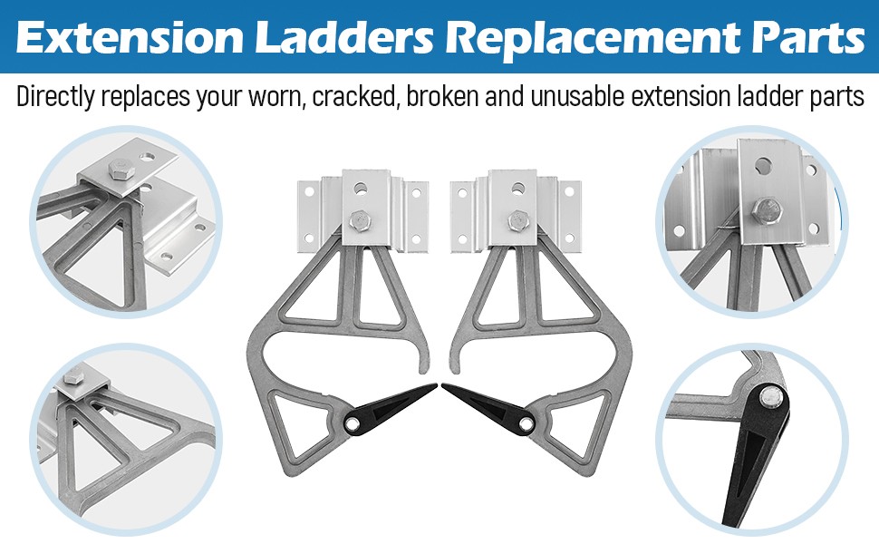 Extension Ladder Rung Lock Kit ,Aluminum Alloy ,Ladder Parts for 28-11 Extension