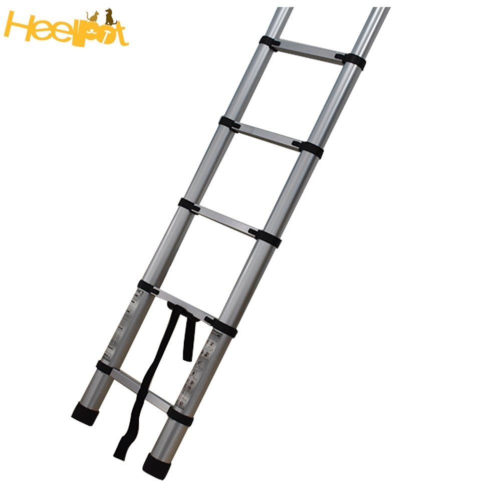 12.5FT 330Lbs Safe And Stable Design Extension Ladder Aluminum Step Ladder