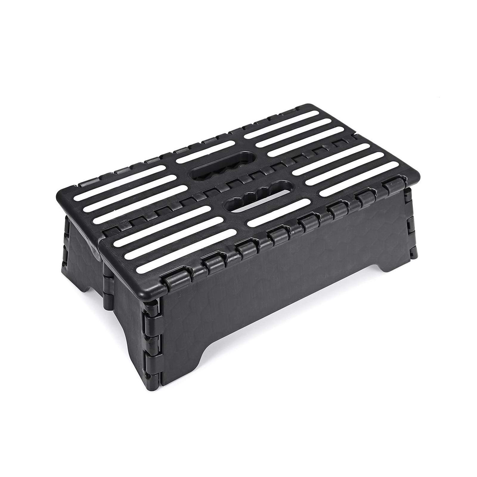 5 Inch Folding Step Stool with Non-Slip Mat. Made 1 Count (Pack of 1), Black