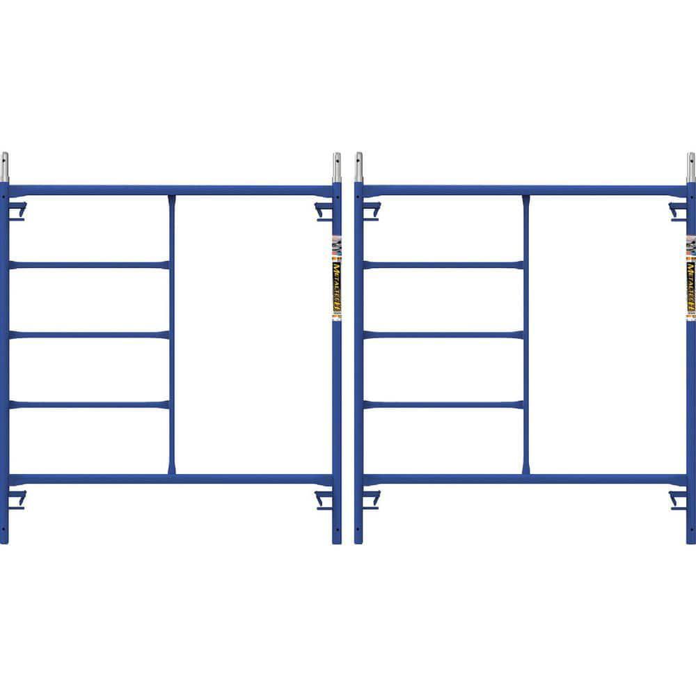 Scaffolding Frame Safertstack 5 ft. x 5 ft. Steel Mason Blue Poweder Coat 2-Pack