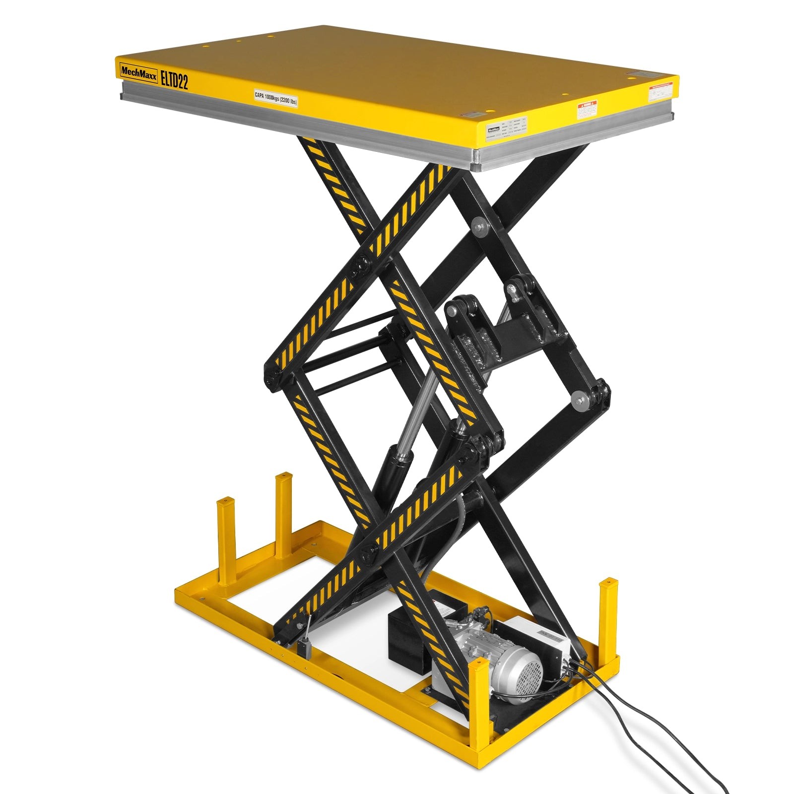 2200 lbs Capacity Electric Hydraulic Lift Table 51.2”x32.3” Platform, ELTD22