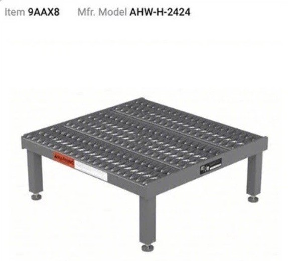 Heavy Duty Steel Metal Work Platform Stand 24 x 24 x 9” AHW-H-2424 9AAX8