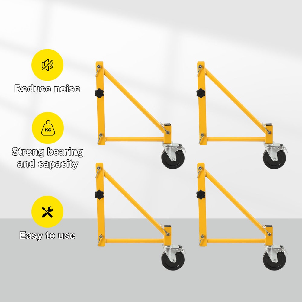 Set of Scaffolding Outriggers with Casters for Baker-Style Scaffolding US