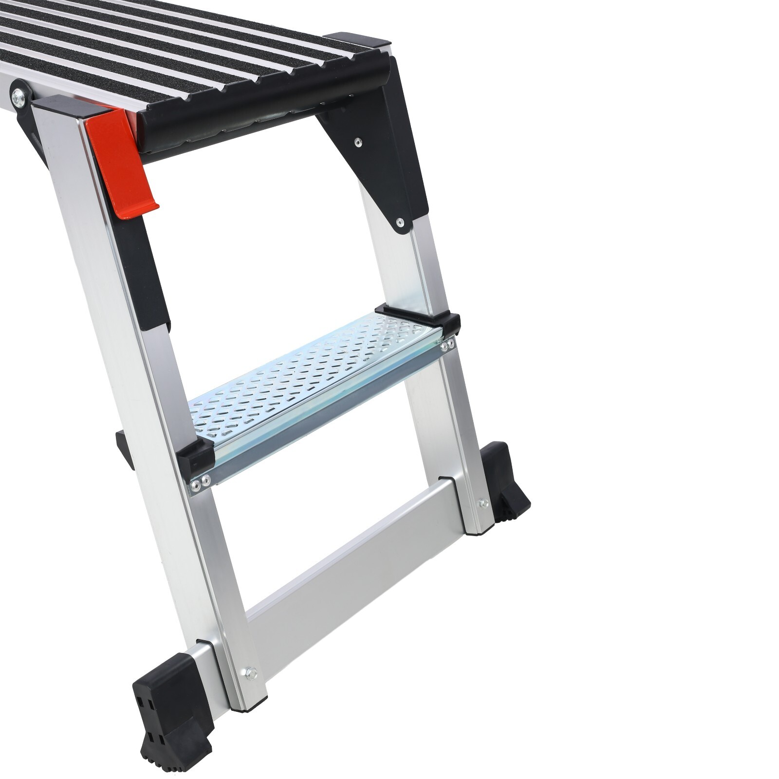 330lbs Aluminum Platform Non-Slip Drywall Step Folding Work Bench Stool Ladder