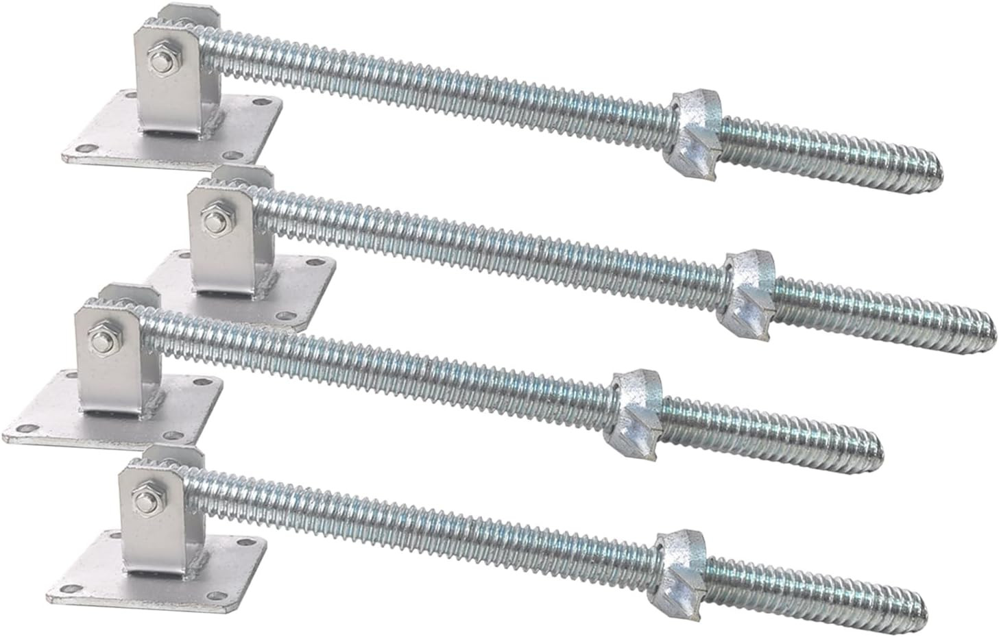 Gaeaauto 4 Pack Scaffold Swivel Screw Jack Solid Stem Adjustable Leveling Jacks