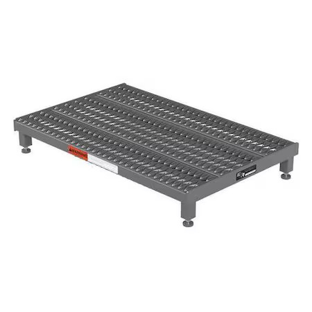 Zoro Select Ahw-L-2436 Single Step Platform, 5 In To 8 In H, 24 In W, 36 In D,,