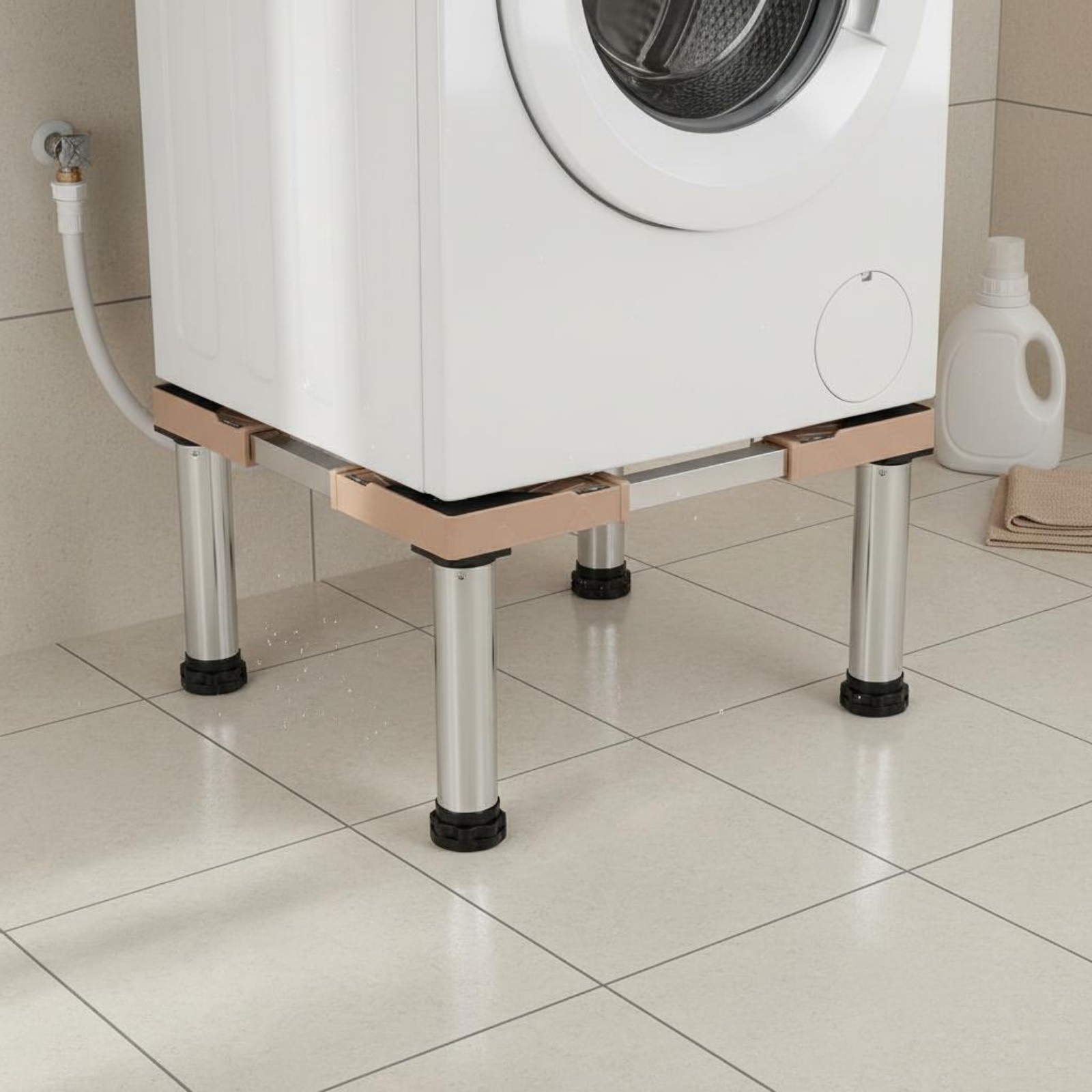 Washing Machine Stand Sturdy Duty Refrigerator Stand Space Saving