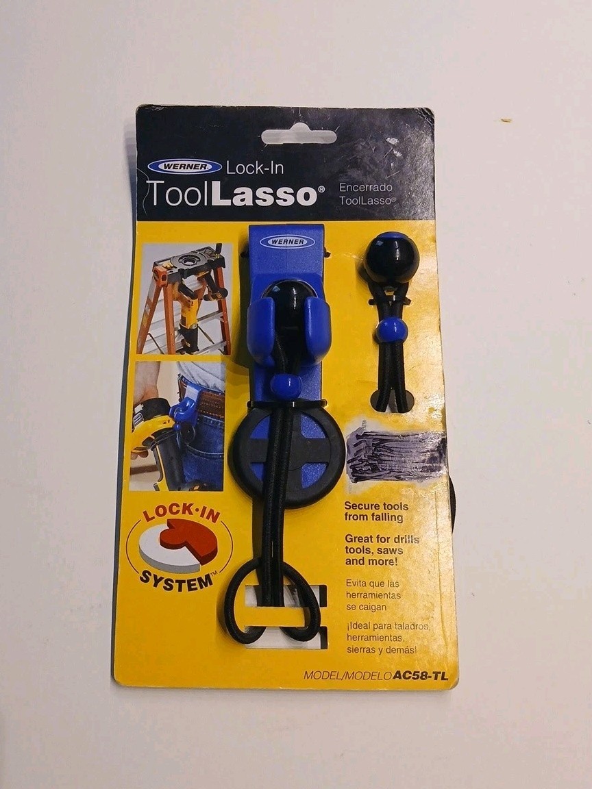 Werner AC58-TL Lock-In Ladder Tool Drill Lasso With Belt Clip