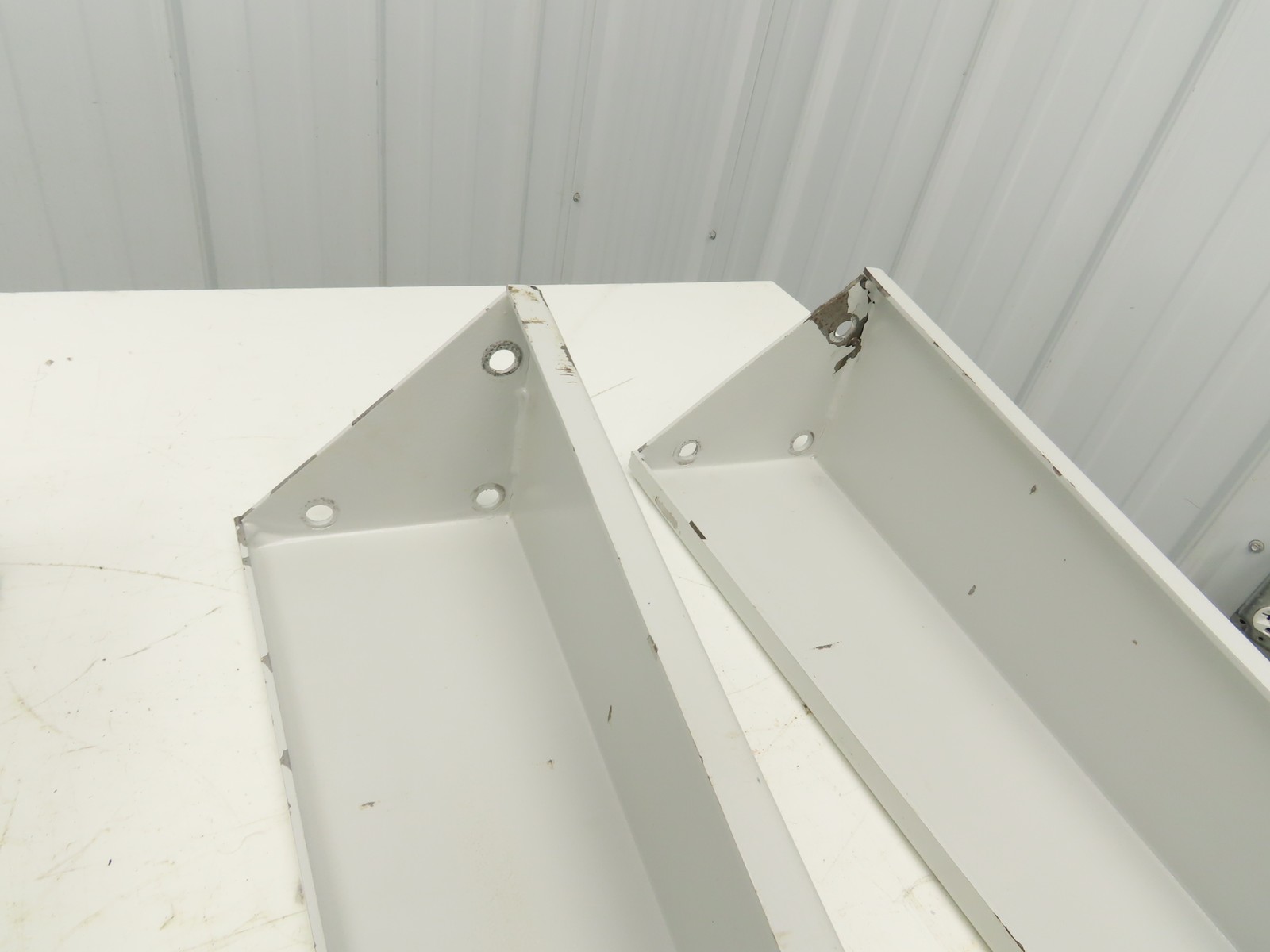 Omga Machine Base Table Legs 26-1/2″ Long White Radial Arm Saw Set of 4