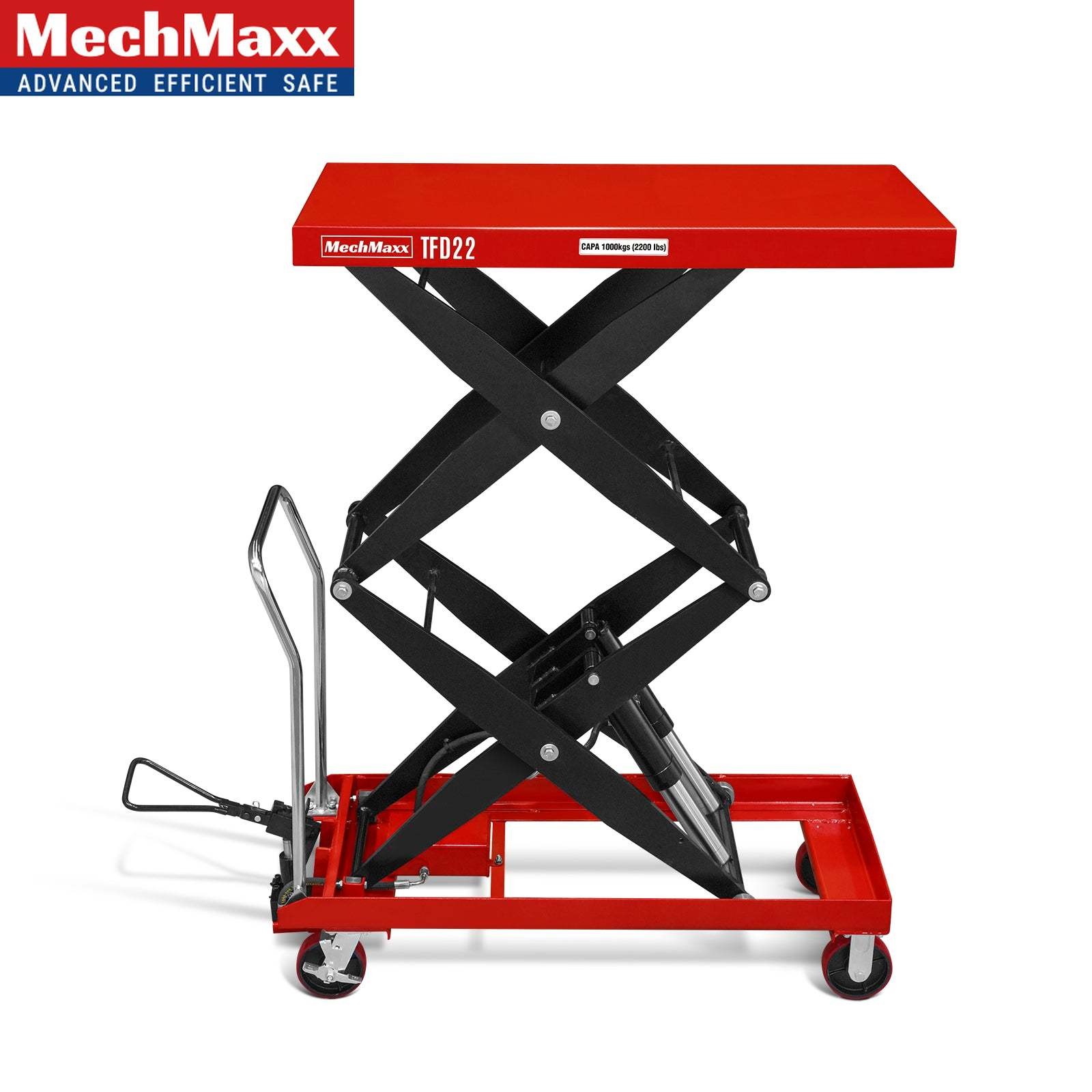 MechMaxx Mobile 2200 lbs Capacity Lift Table 86.6”x51.2” Platform, TFD22