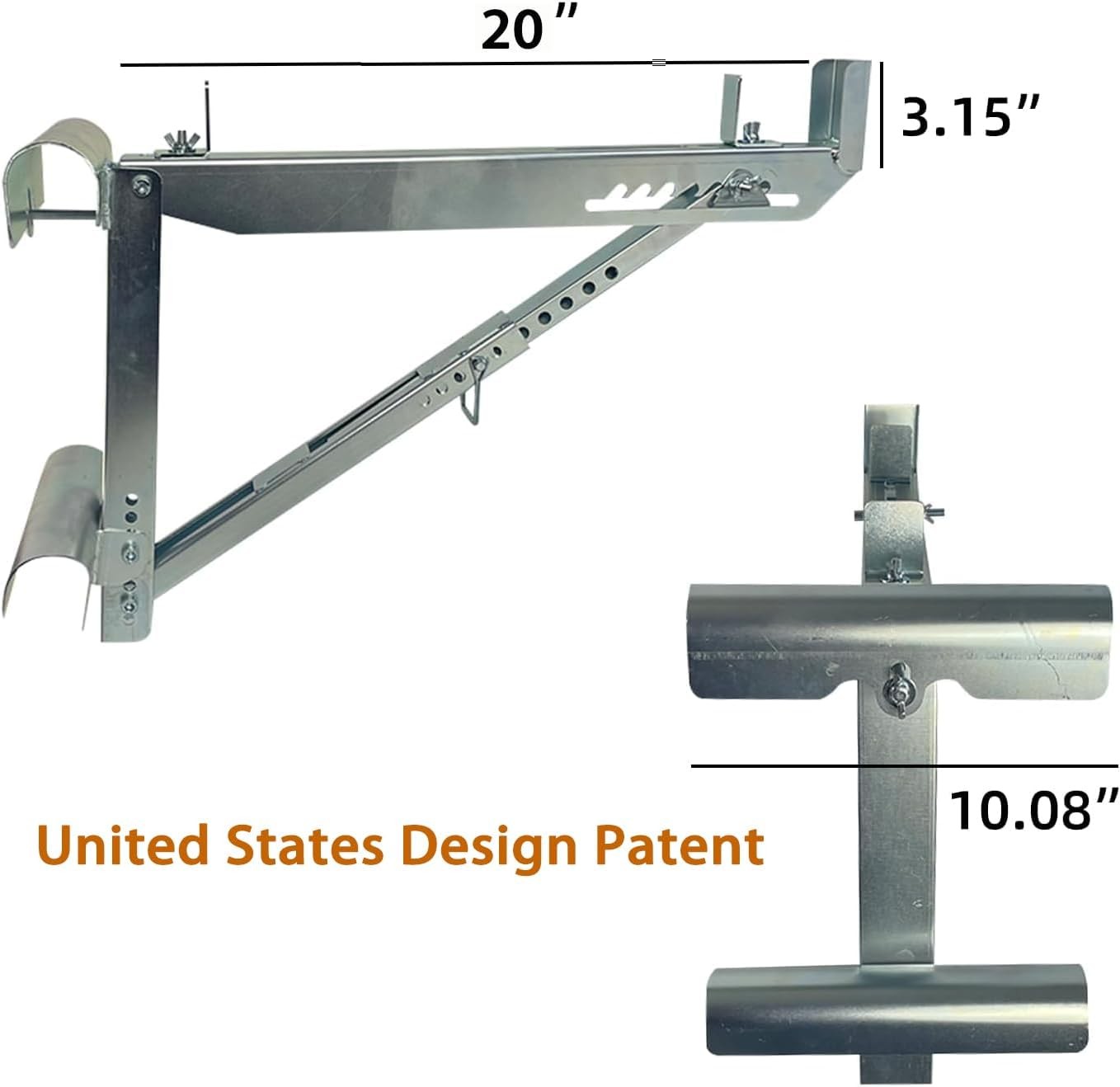 Two-Rung Short Body Ladder Jacks Scaffold Bracket (1 Pair)