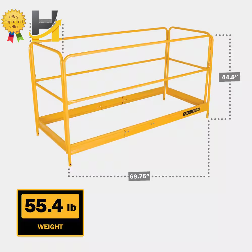 MetalTech 6ft Steel Scaffold Guardrail System for Baker Tower I-CISGRJP NEW
