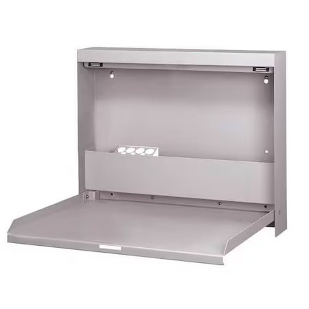 Wallwrite Ww-101-T47 Wall Mounted Desk, 20X16-3/8X3-3/8In, Gray