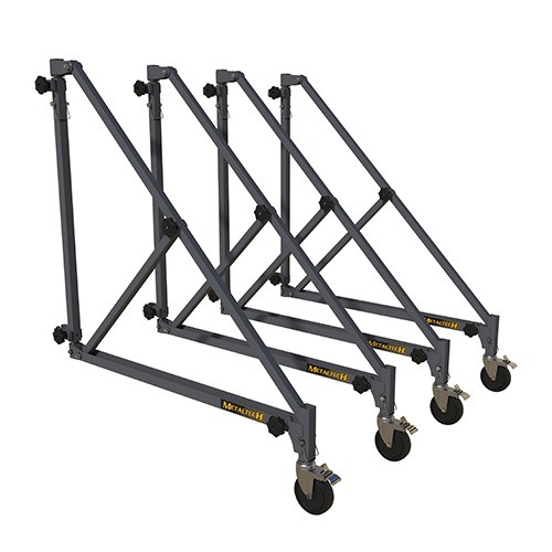 Metal Tech I-BMSO4TT 46in Universal Scaffold Outriggers w Casters Set