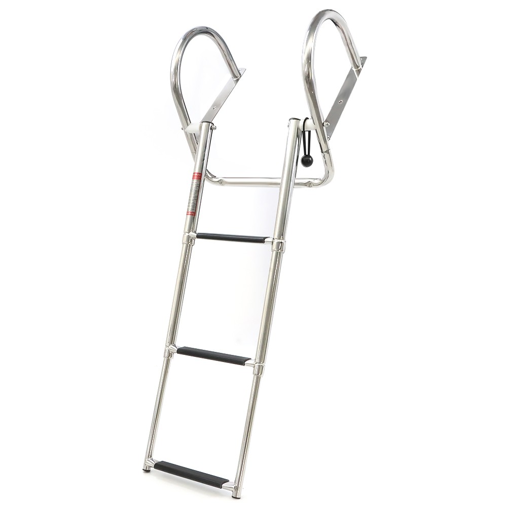 New Boat Ladder Stainless Steel Telescoping Folding Dock Ladder 2/3/4/5-Steps