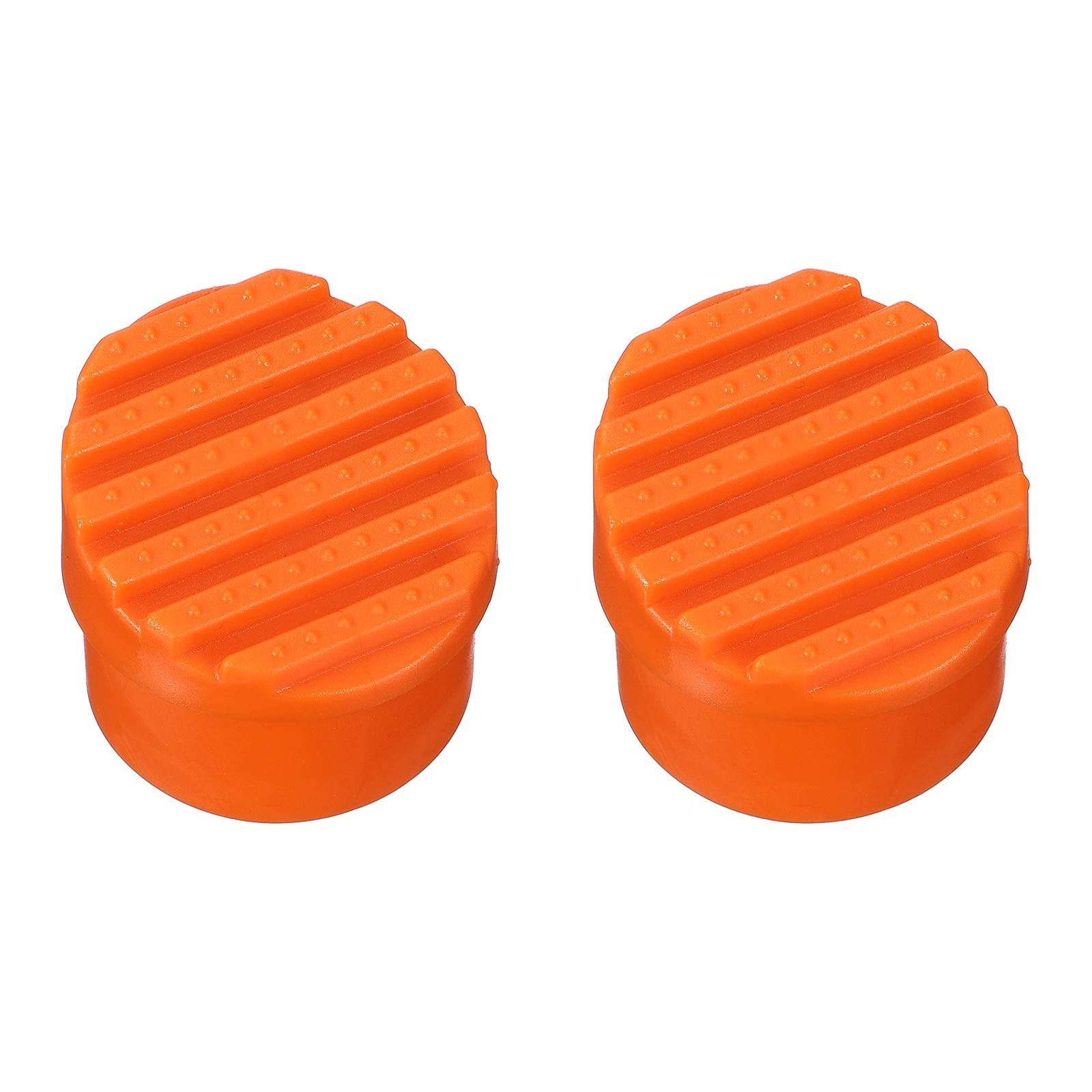 Ladder Non Slip Feet Mat (39mm ID) (2Pcs), Rubber Round Step Ladder Foot, Orange