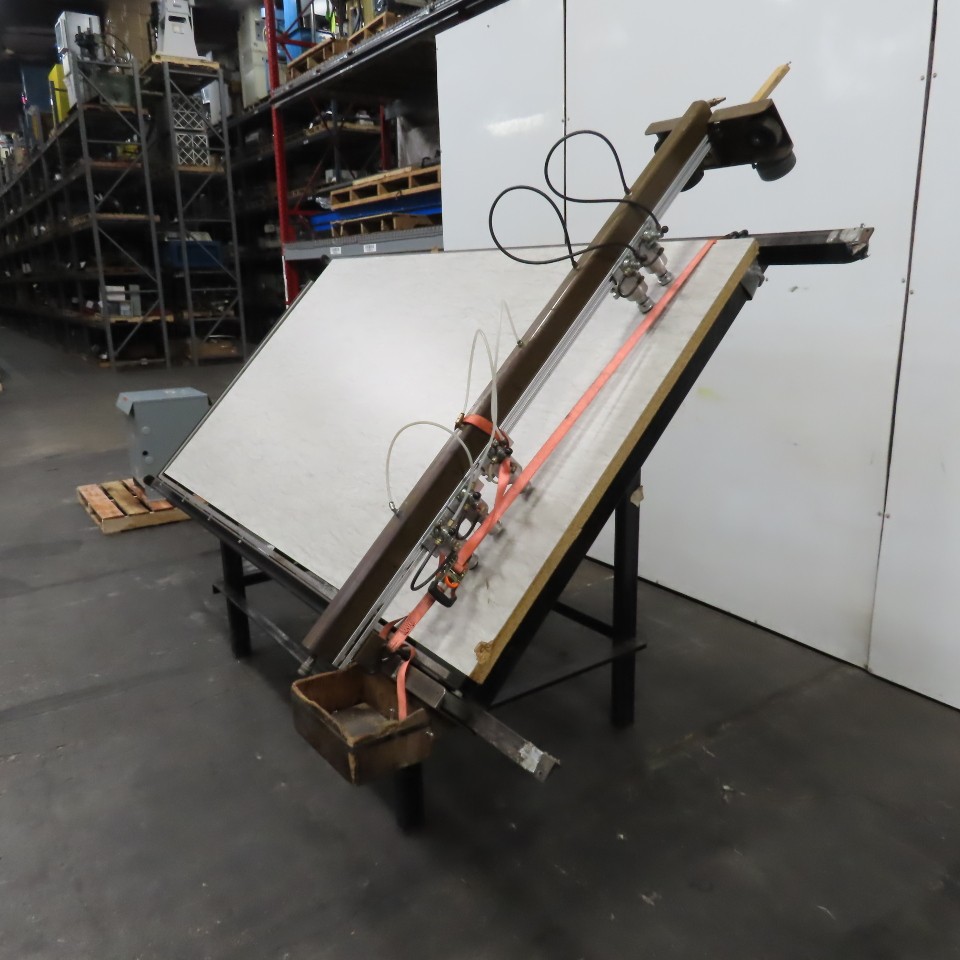Custom Fab 8′ x 52″ Face Frame Assembly A Frame Table 5 Pneumatic Clamps