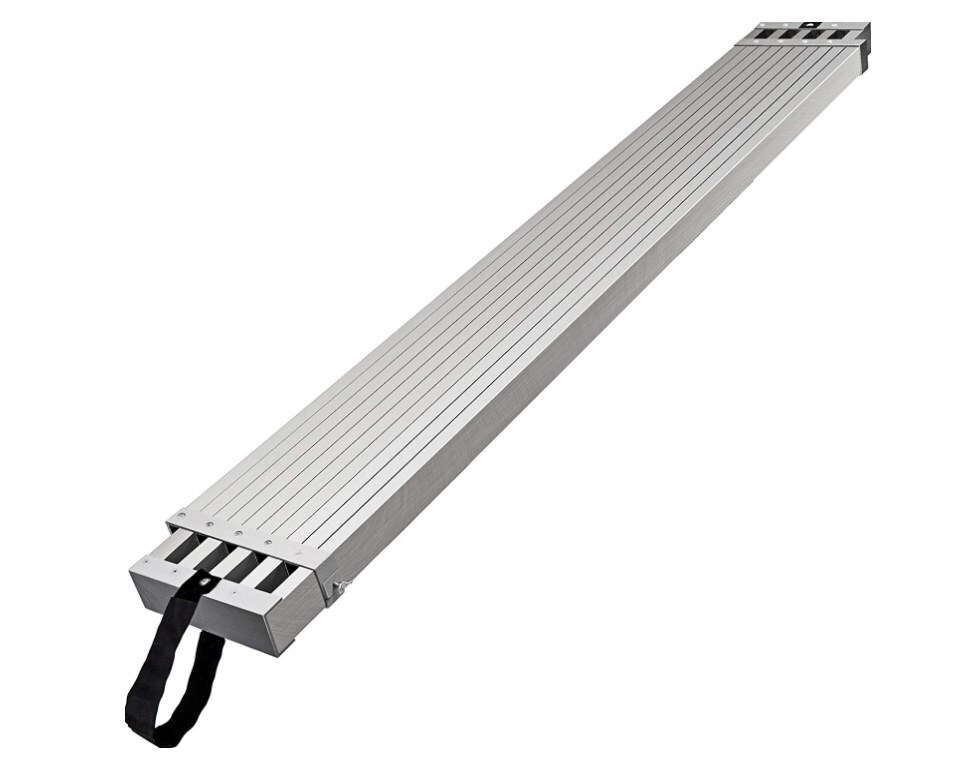 8-13ft/9-15ft Adjustable Aluminum Extension Plank 440lb Capacity Scaffold Ladder